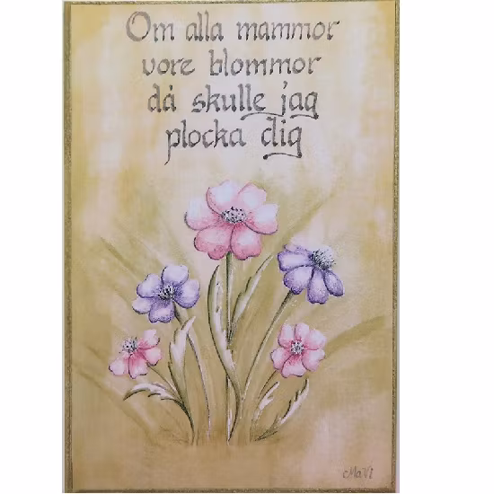 Kort "Om alla mammor... "