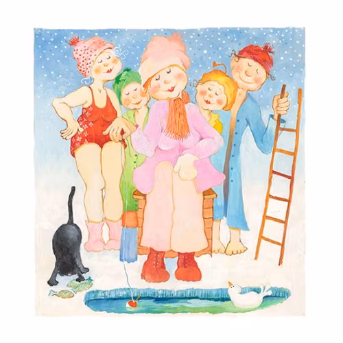 Kort BL "Nu vill vi bada"