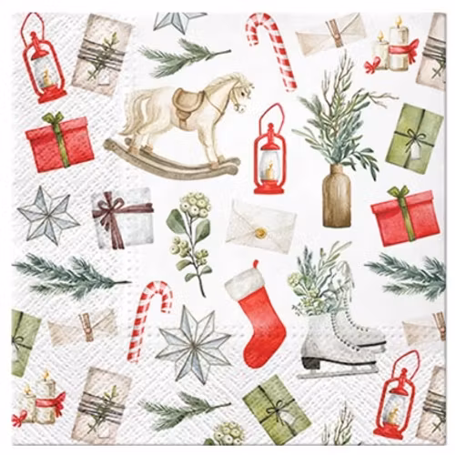 Servetter "Vintage holidays"