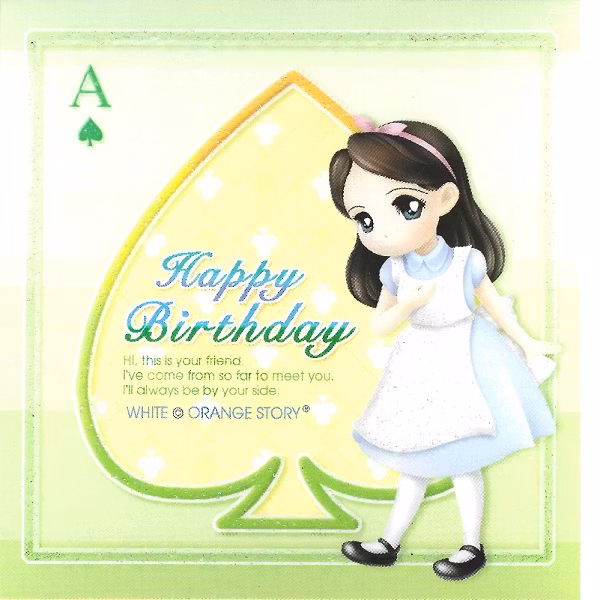 Kort+kuvert "Happy Birthday" 6