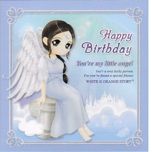 Kort+kuvert "Happy Birthday" 8