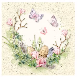 Servetter "Pastellkrans"