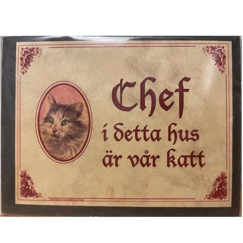 Magnet "Chef i detta hus..."