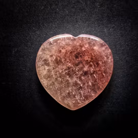 Worry stone- Jordgubbskvarts