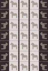 Kökshandduk Dalahäst svart