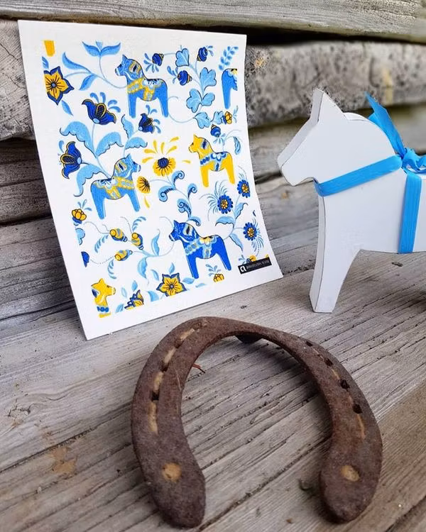 Disktrasa Leksand, 17x20cm