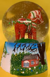 Vattenglob Dalahäst 45mm