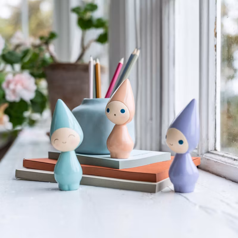 Peggy nyfiken, rosenkvarts, 11 cm