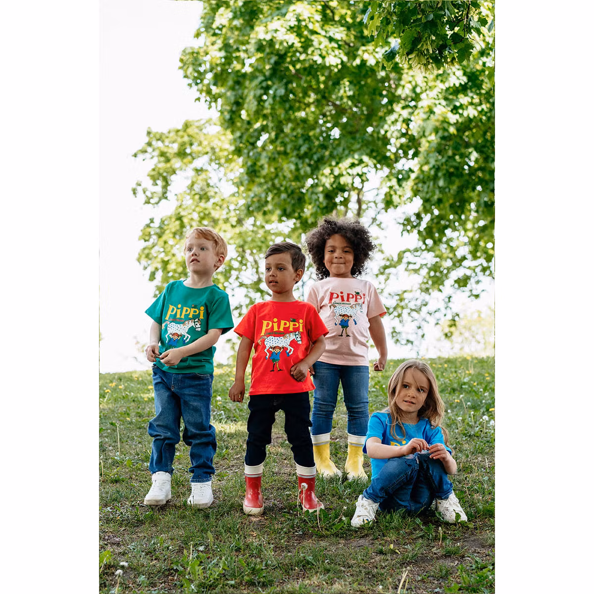 T-Shirt, Pippi Långstrump, grön