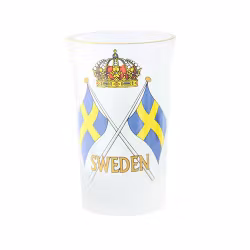Shotglas frost Sverige flagga