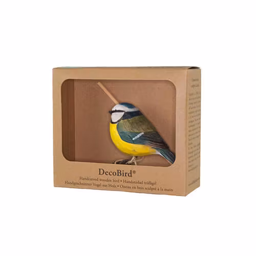 Handsnidad Blåmes i trä