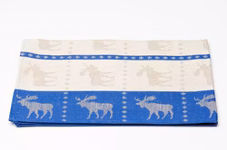 Kökshandduk Älg blå