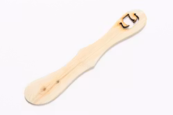 Smörkniv Vikingaskepp, Handgjord med laser, 17 cm