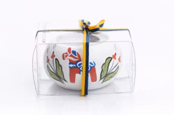 Värmeljusstake i Present ask - Handmålad