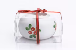Teelichthalter in Geschenkbox, handbemalt