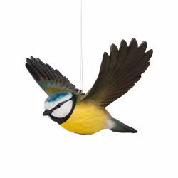 Handsnidad Flygande Blåmes i trä