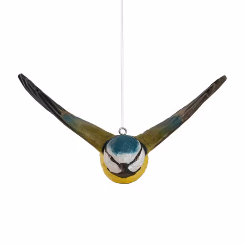 Handsnidad Flygande Blåmes i trä