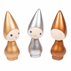 Peggy guld / silver / koppar, 6cm