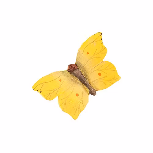 Magnet Citronfjäril, hand snidat