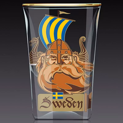 Shotglas:  Viking & Svärd