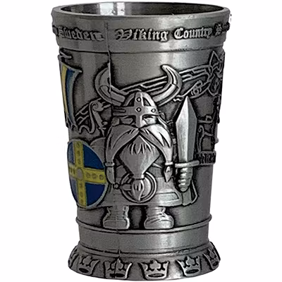 Shotglas i Tenn:  Viking, 6cm