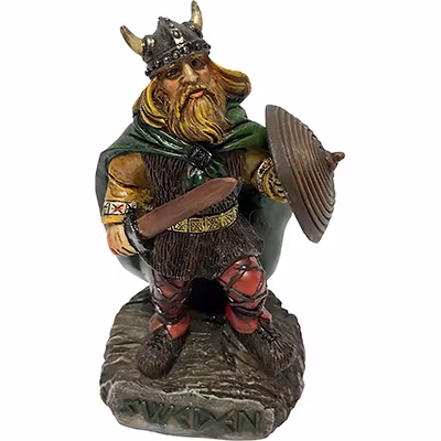 Figur: Viking, svärd, stående, 10cm