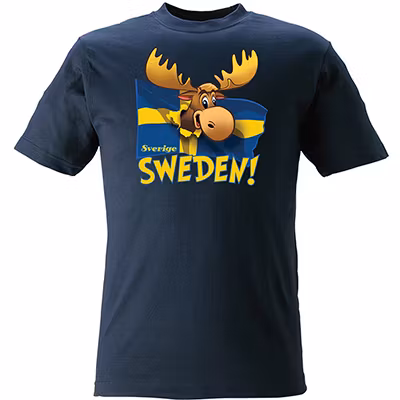 T-SHIRT Älg, flagga KIDS