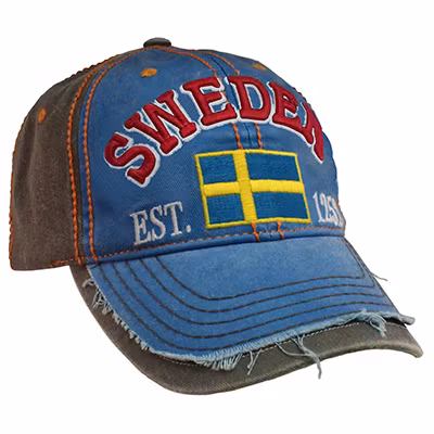 Keps, Sweden, blå/grå