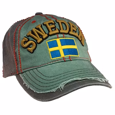 Keps, Sweden, blå/grön