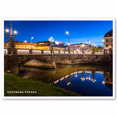 Vykort: Göteborg, Kungsportsbron, 148 x 105 mm