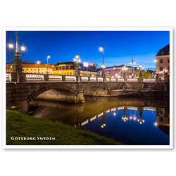 Vykort: Göteborg, Kungsportsbron, 148 x 105 mm
