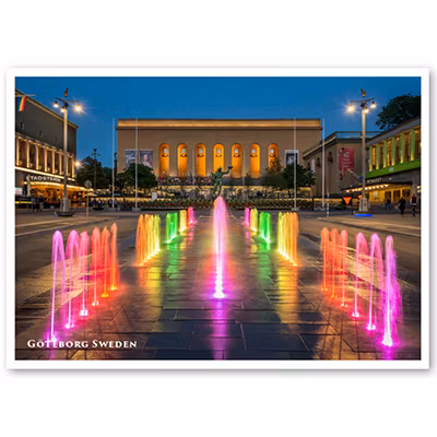 Vykort: Göteborg, Götaplatsen, 148 x 105 mm