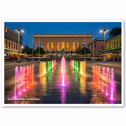 Vykort: Göteborg, Götaplatsen, 148 x 105 mm