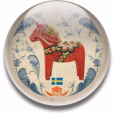 Magnet Dalahäst 5 cm