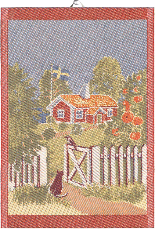 Mitt Sverige handduk 35X50, 100% Ekologisk Bomull