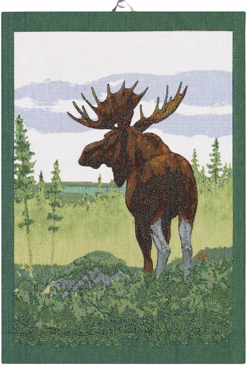 Moose handduk 35X50, 100% Ekologisk Bomull