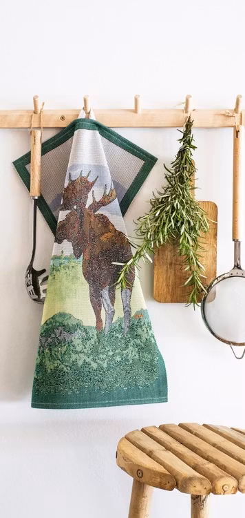 Moose handduk 35X50, 100% Ekologisk Bomull