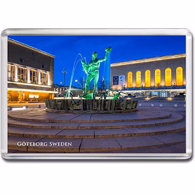 Magnet Göteborg/Poseidon, akrylplast