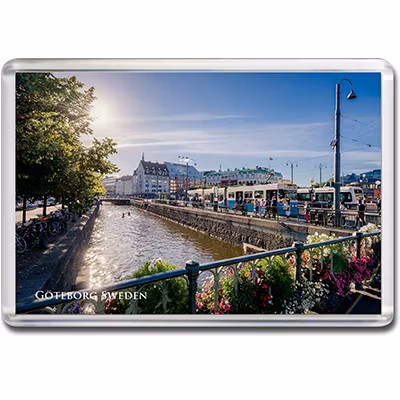 Magnet Göteborg/kanal/spårvagn, acrylplast