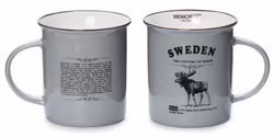 Mugg- Memoriez, Moose Classic, Large, With Story (Gray/Black/White/Matt/Pink)
