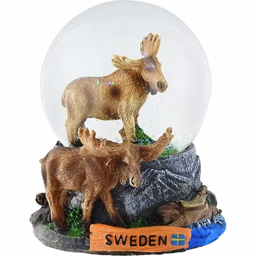 Vattenglob stående älg Sweden (65mm)