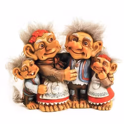 Figur, trollfamilj 10cm