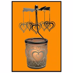 ÄNGLASPEL: Ljuslykta Karusell, Hjärtan