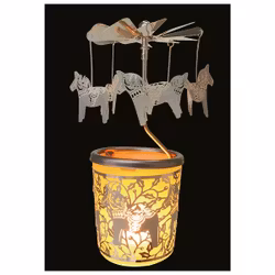 ÄNGLASPEL: Ljuslykta Karusell, Dalahäst