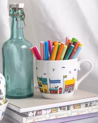 Mugg med Sverigemotiv Chinabon porslin