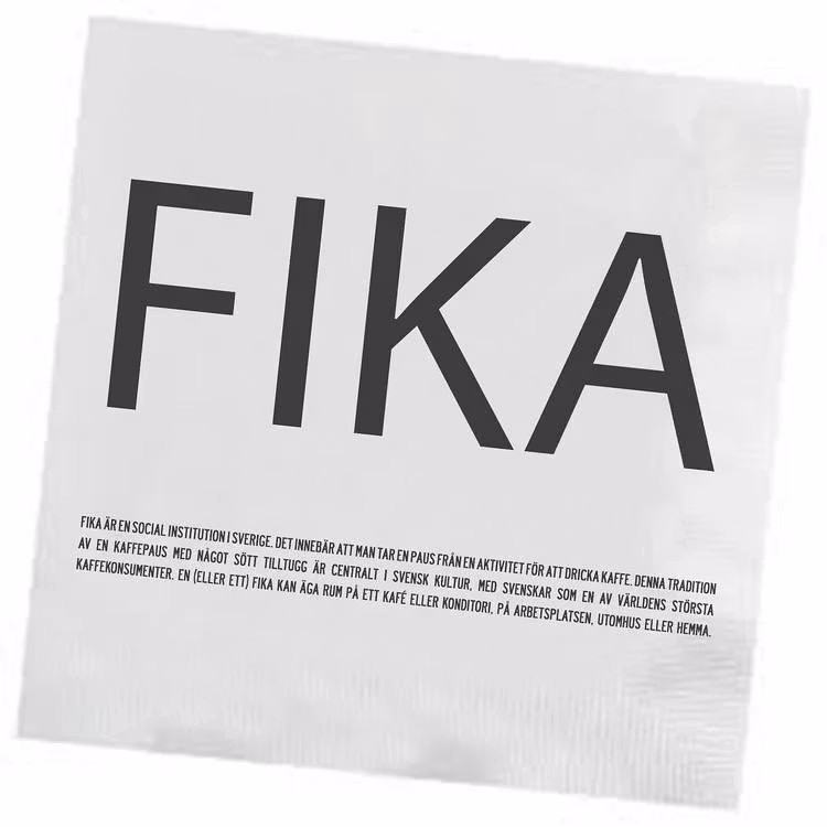 Lunchservett, FIKA Svart