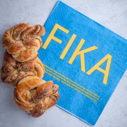 Lunchservett, FIKA Blå/Gul