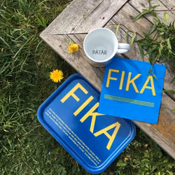 Lunchservett, FIKA Blå/Gul