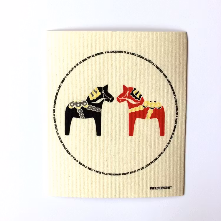 Disktrasa Dalahästar Svart/Röd