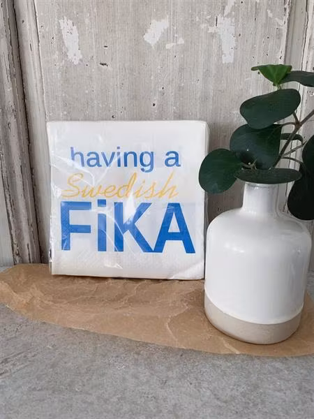 Lunchservett, having a Swedish Fika, 33x33cm